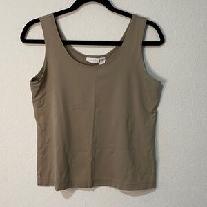 Chico’s Taupe Tan Women's Tank Top Sleeveless